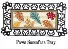 Patterned Leaves Sassafras Mat - 10 x 22 Insert Doormat