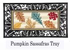 Patterned Leaves Sassafras Mat - 10 x 22 Insert Doormat