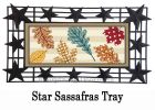Patterned Leaves Sassafras Mat - 10 x 22 Insert Doormat
