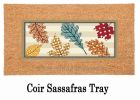 Patterned Leaves Sassafras Mat - 10 x 22 Insert Doormat