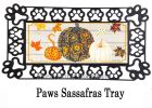 Patterned Pumpkins and Leaves Sassafras Mat - 10 x 22 Insert Doormat