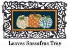 Patterned Pumpkins Sassafras Mat - 10 x 22 Insert Doormat