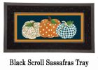 Patterned Pumpkins Sassafras Mat - 10 x 22 Insert Doormat