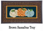 Patterned Pumpkins Sassafras Mat - 10 x 22 Insert Doormat