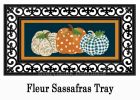 Patterned Pumpkins Sassafras Mat - 10 x 22 Insert Doormat