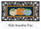 Patterned Pumpkins Sassafras Mat - 10 x 22 Insert Doormat