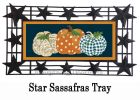 Patterned Pumpkins Sassafras Mat - 10 x 22 Insert Doormat