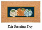 Patterned Pumpkins Sassafras Mat - 10 x 22 Insert Doormat