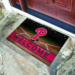 Philadelphia Phillies Flocked Rubber Doormat - 18 x 30