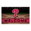 Philadelphia Phillies Flocked Rubber Doormat - 18 x 30