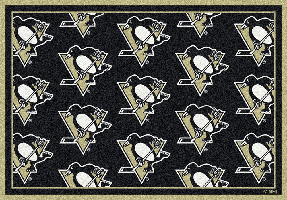 Floor Mats For Car >> Pittsburgh Penguins NHL Repeating Logo Nylon Area Rug Floor Mats For Car >> Pittsburgh Penguins NHL Repeating Logo Nylon Area Rug