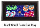 Plaid Flip Flops Sassafras Mat - 10 x 22 Insert Doormat