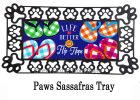 Plaid Flip Flops Sassafras Mat - 10 x 22 Insert Doormat