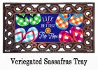 Plaid Flip Flops Sassafras Mat - 10 x 22 Insert Doormat