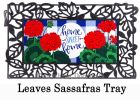 Plaid Patriotic Geraniums Sassafras Mat - 10 x 22 Insert Doormat