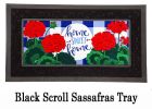 Plaid Patriotic Geraniums Sassafras Mat - 10 x 22 Insert Doormat