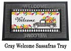 Plaid Truck Floral Sassafras Mat - 10x22 Insert Doormat