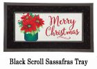 Sassafras Poinsettia Mason Jar Mat - 10 x 22 Insert Doormat