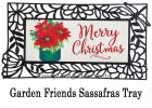 Sassafras Poinsettia Mason Jar Mat - 10 x 22 Insert Doormat