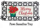 Sassafras Poinsettia Mason Jar Mat - 10 x 22 Insert Doormat