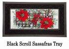 Poinsettia Tobacco Basket Sassafras Mat - 10 x 22 Insert Doormat