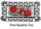 Poinsettia Tobacco Basket Sassafras Mat - 10 x 22 Insert Doormat