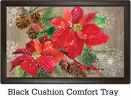 Indoor & Outdoor Poinsettia with Pine Cones MatMate Doormat