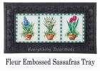 Potted Spring Plants Sassafras Mat - 10 x 22 Insert Doormat
