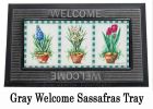 Potted Spring Plants Sassafras Mat - 10 x 22 Insert Doormat
