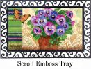 Indoor & Outdoor Pretty Pansies MatMate Doormat-18x30