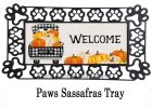 Pumpkin Plaid Truck Sassafras Mat - 10 x 22 Insert Doormat