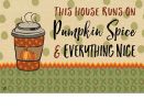 Pumpkin Spice Indoor & Outdoor MatMates Insert - Doormat 18" x 30"