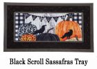 Pumpkins and Crows Sassafras Mat - 10 x 22 Insert Doormat