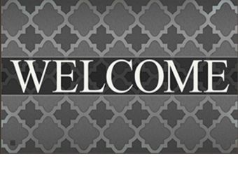 Quaterefoil Welcome Indoor & Outdoor MatMate Doormat - 18x30