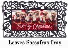 Sassafras Red Truck with Puppies Mat - 10 x 22 Insert Doormat