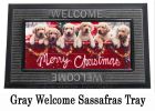 Sassafras Red Truck with Puppies Mat - 10 x 22 Insert Doormat