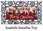 Sassafras Red Truck with Puppies Mat - 10 x 22 Insert Doormat