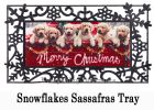 Sassafras Red Truck with Puppies Mat - 10 x 22 Insert Doormat