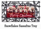 Sassafras Red Truck with Puppies Mat - 10 x 22 Insert Doormat