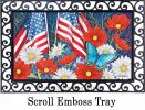 Indoor & Outdoor Red,White & Blue MatMate Doormat-18x30