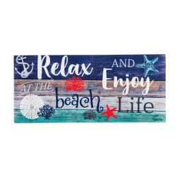 Relax at the Beach Sassafras Mat - 10 x 22 Insert Doormat