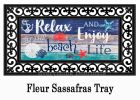 Relax at the Beach Sassafras Mat - 10 x 22 Insert Doormat