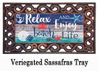 Relax at the Beach Sassafras Mat - 10 x 22 Insert Doormat