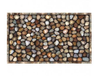 Masterpiece Outdoor Doormat - River Rocks