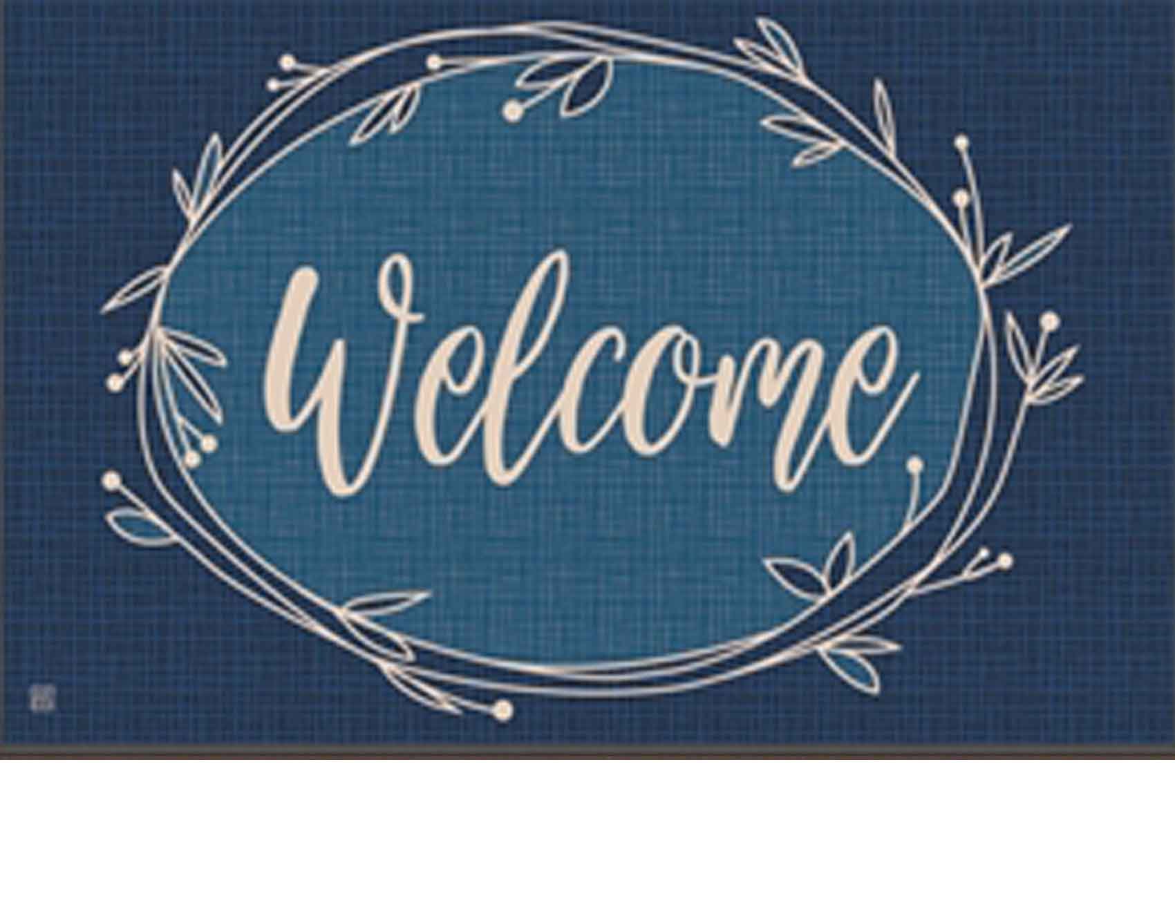Rustic Blue Indoor & Outdoor MatMate Doormat 18x30