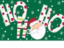 Indoor & Outdoor Santa Says MatMate Doormat-18x30