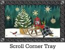 Scandi Christmas Tree Indoor & Outdoor MatMate Insert Doormat - 18 x 30