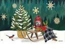 Scandi Christmas Tree Indoor & Outdoor MatMate Insert Doormat - 18 x 30