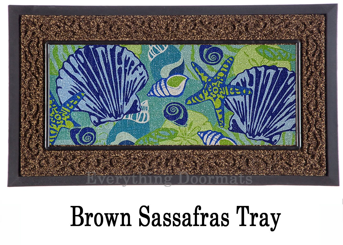 Sassafras Seashells Mat 10 x 22 Insert Doormat