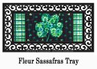 Shamrock Flowers Sassafras Switch Mat - 10 x 22 Insert Doormat